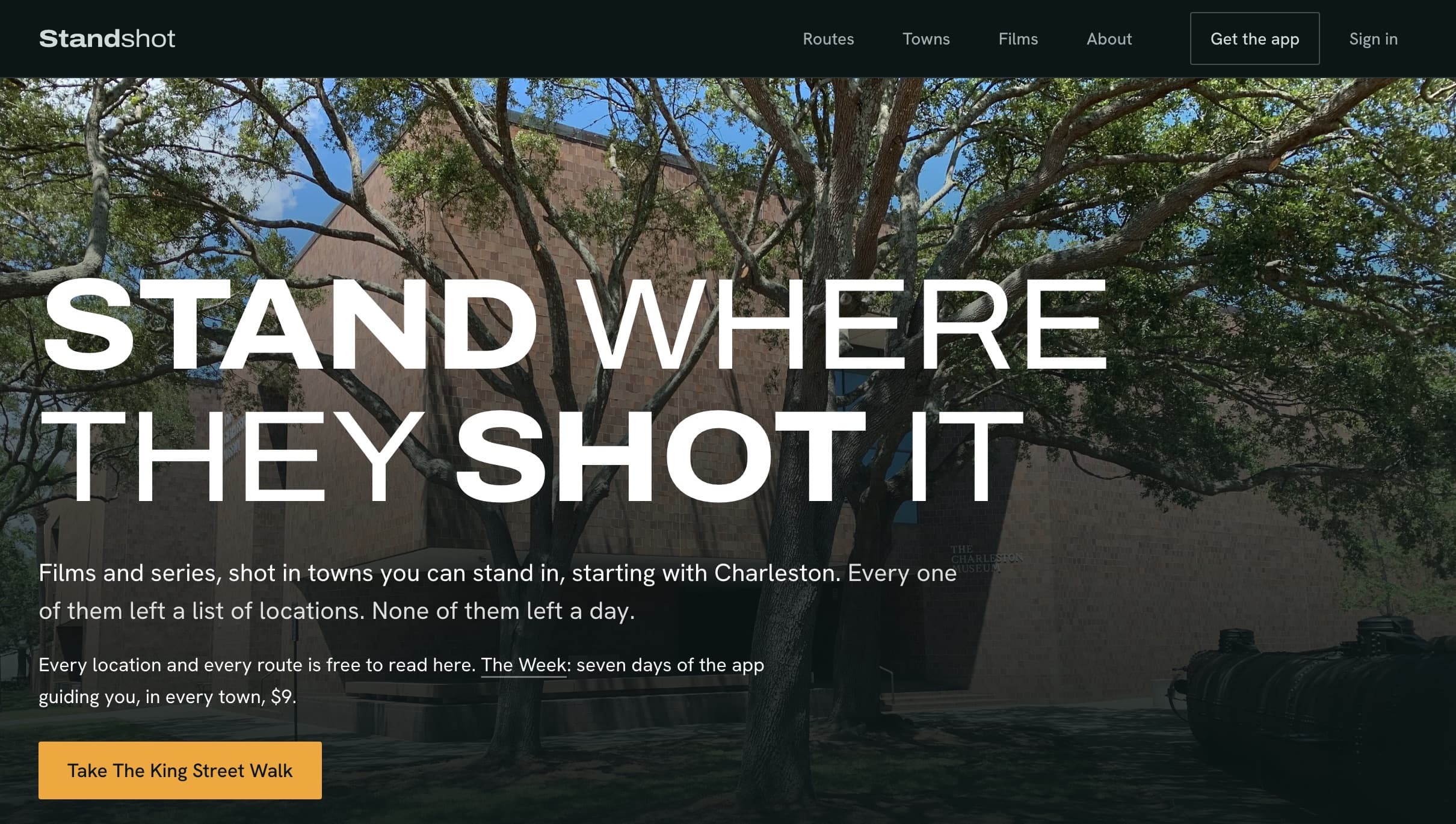Screenshot of Standshot